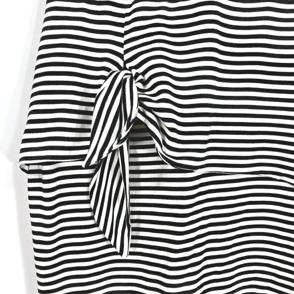 Anthropologie Dolan Left Coast V-Neck Striped Front Tie Dress Coquette Preppy S - Picture 3 of 8